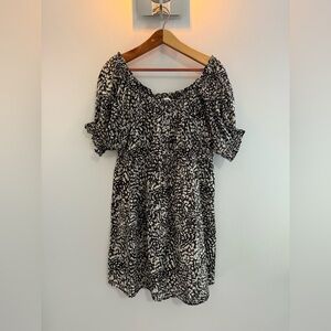 Black and White Off the shoulder dress